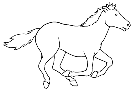 Desenhos de CAVALO PARA COLORIR para crianças