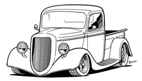 Resultado de imagem para desenho carros para pintar  Carros para colorir,  Desenhos de carros, Como desenhar caminhão