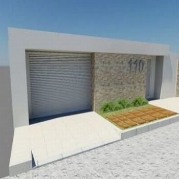 fachada residencial simples