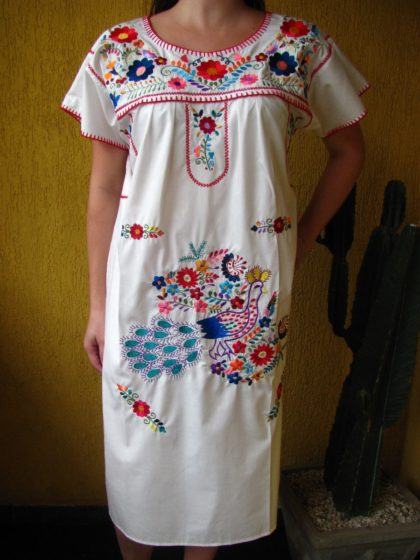 vestidos mexicanos curtos bordados